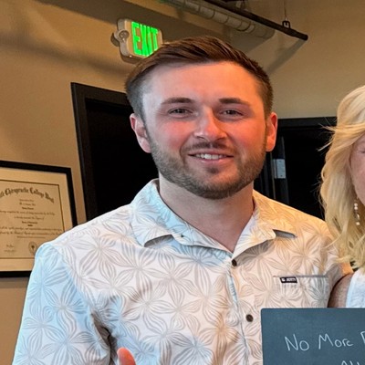 Dr. Dakota Turgeon smiling at Envision Chiropractic in Bellingham, WA