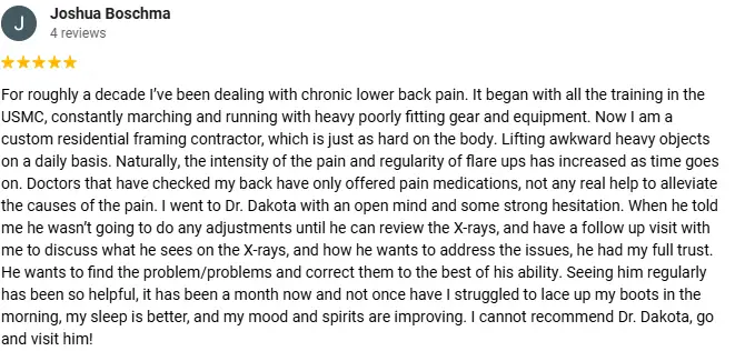 Chiropractic Bellingham WA Testimonial Joshua Boschman Chiropractic Bellingham WA Testimonial Joshua Boschman