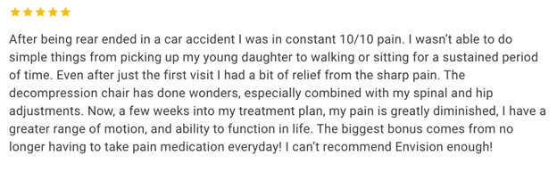 Chiropractic Bellingham WA Low Back Pain Testimonial